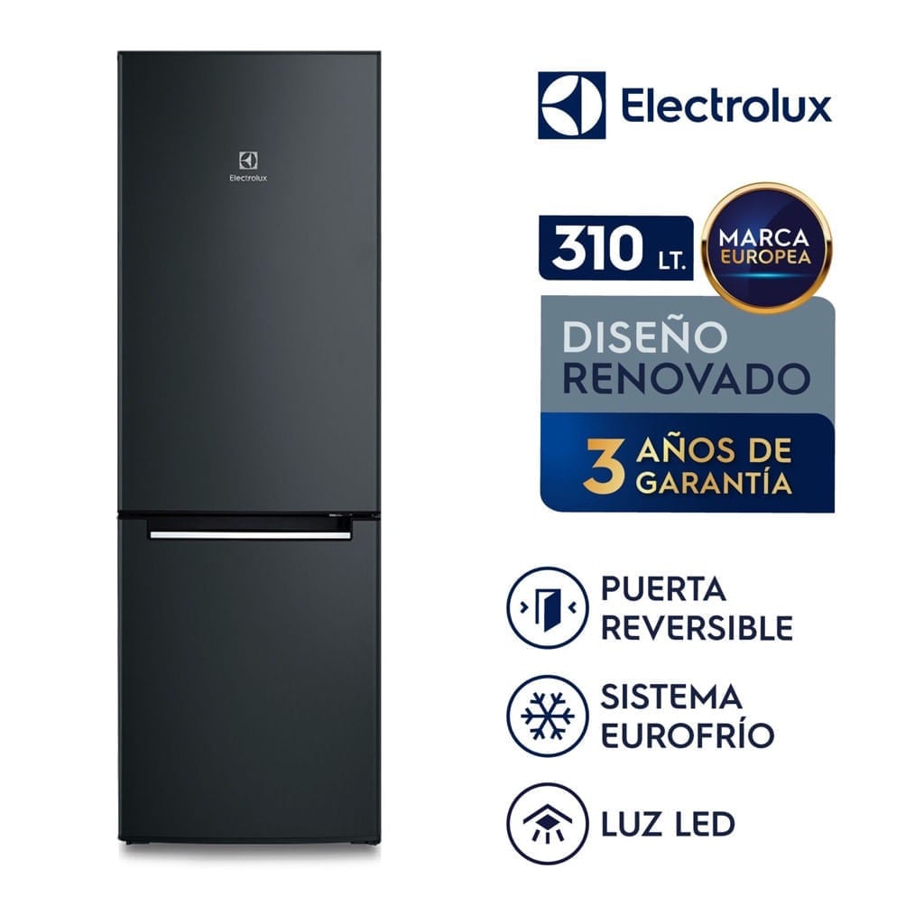 Refrigerador Electrolux Bottom Freezer 310L Negro ERT32G2KSQB - 1