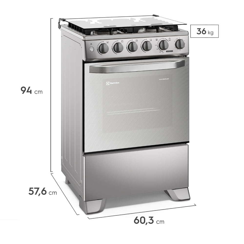 COCINA ELECTROLUX 4 HORNILLAS 60 CM INOX FE4TMR - 9