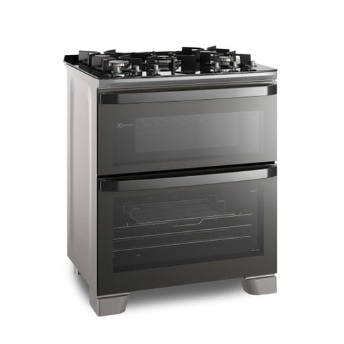 COCINA ELECTROLUX CON DOBLE HORNO DE 5 QUEMADORES CON TRIPLE LLAMA 76CM (FE5AD) - 4