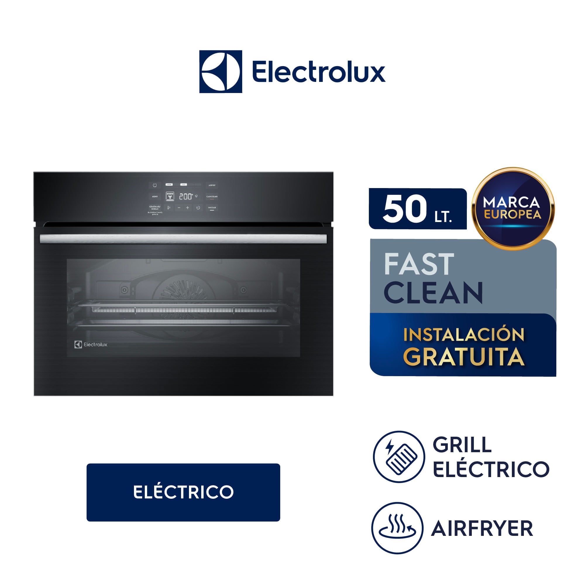 Horno Empotrable Eléctrico 50L Panel digital Electrolux OE5EA - 1