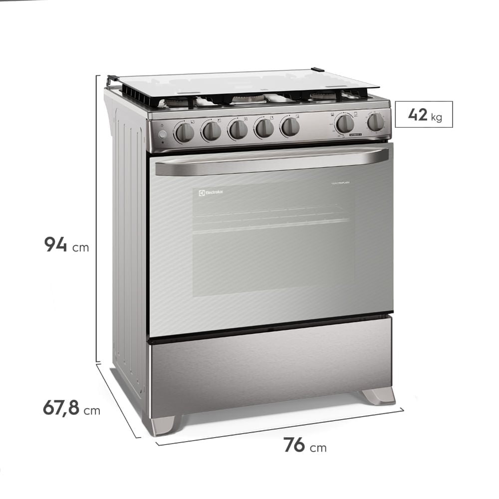 COCINA ELECTROLUX 5 HORNILLAS 76 CM INOX FE5LMR - 8