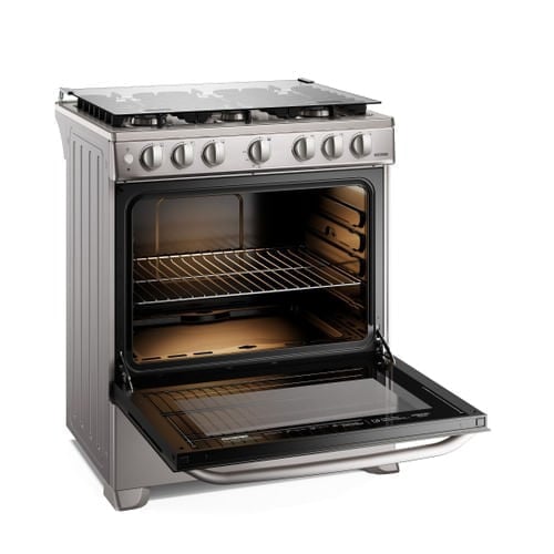COCINA ELECTROLUX 6 QUEMADORES EFFICIENT VAPORBAKE Y PARRILLA HIERRO FUNDIDO INOX (FE6ISR) - 4