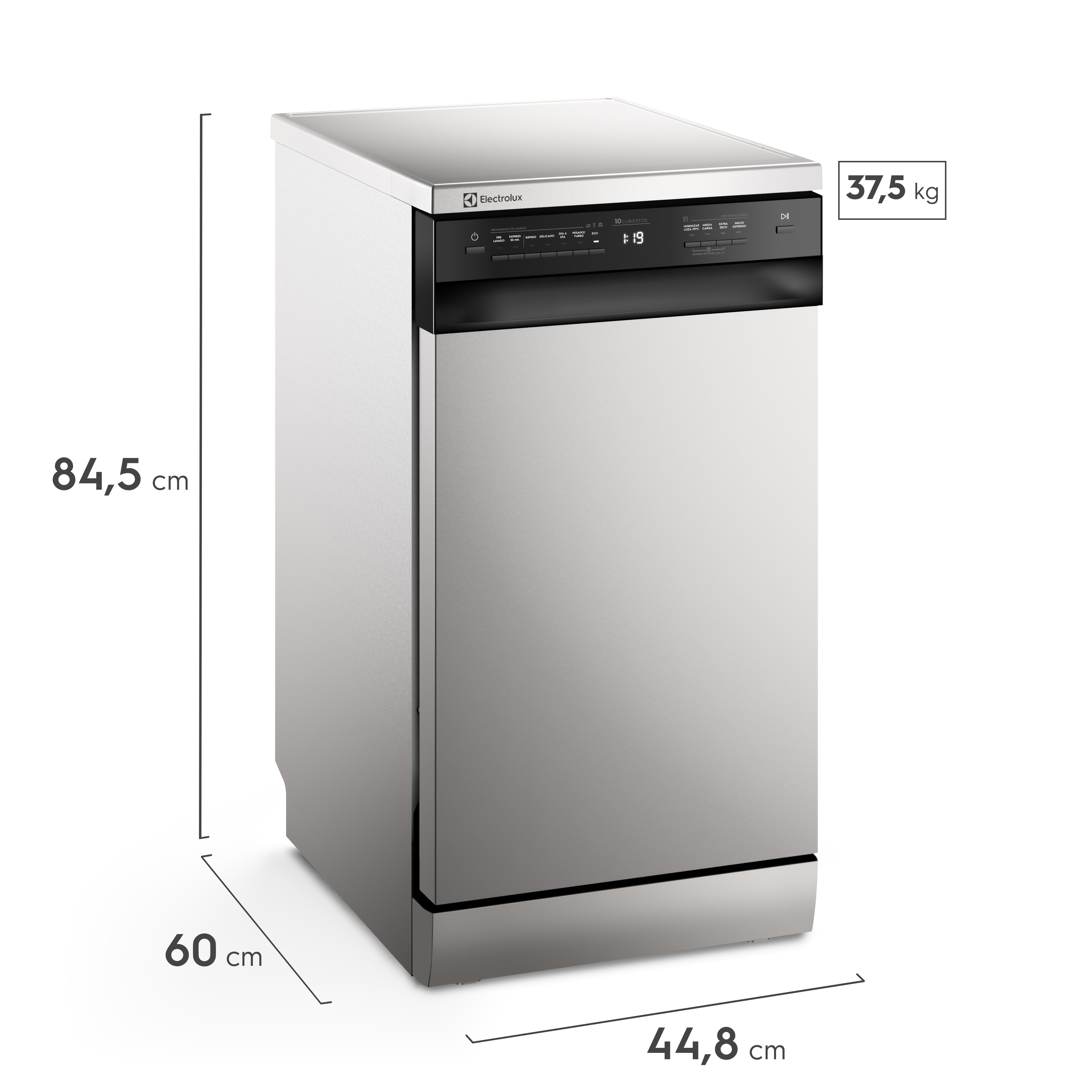 Lavavajillas Freestanding Electrolux 10 Sets Stainless Steel EHFF10E2MSBZG - 4