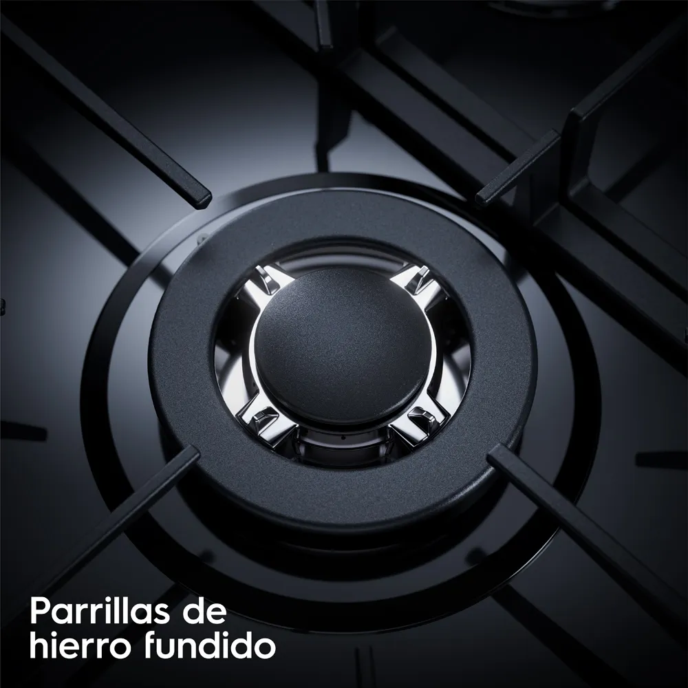 ENCIMERA A GAS 5 HORNILLAS 75CM MESA DE VIDRIO ELECTROLUX KE5CB - 5