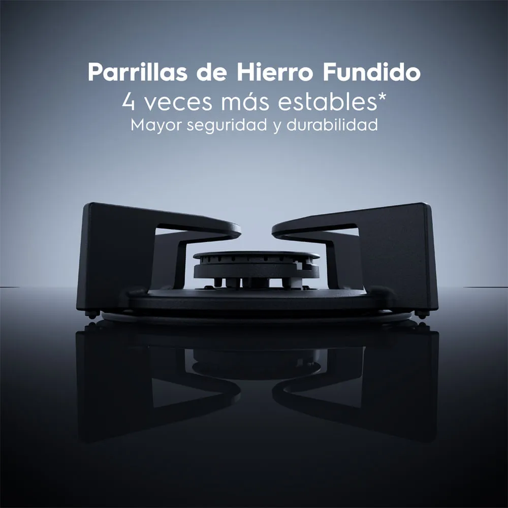 ENCIMERA ELECTROLUX A GAS 5 HORNILLAS 80 CM KE5PS - 4