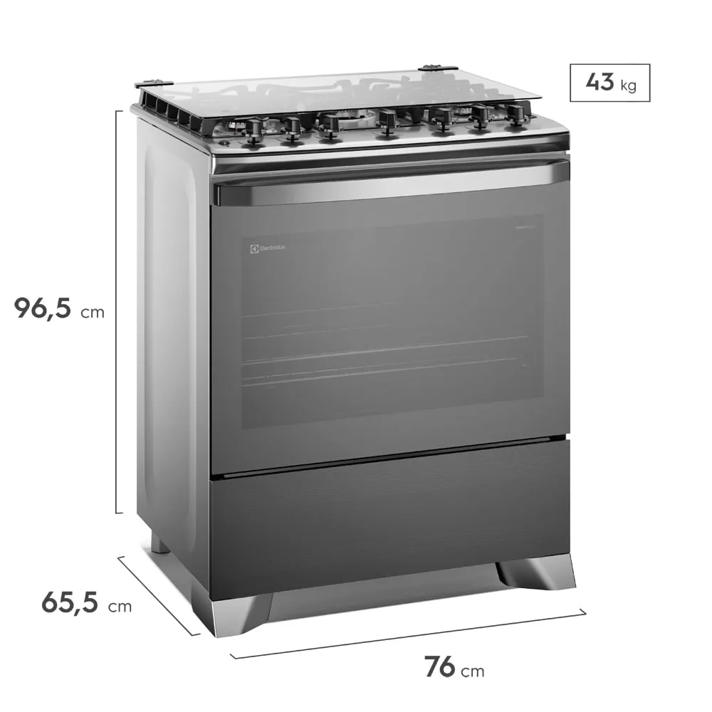 COCINA ELECTROLUX 5 HORNILLAS 76 CM F5ETG - 7