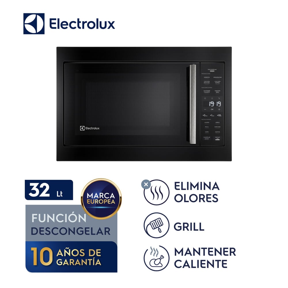 Horno Microondas Electrolux Empotrable 32L Negro EMTP24G2GXB - 1