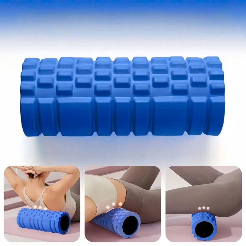 RODILLO DE YOGA FOAM ROLLER DE ESPUMA 33 X 14CM AZUL - 3