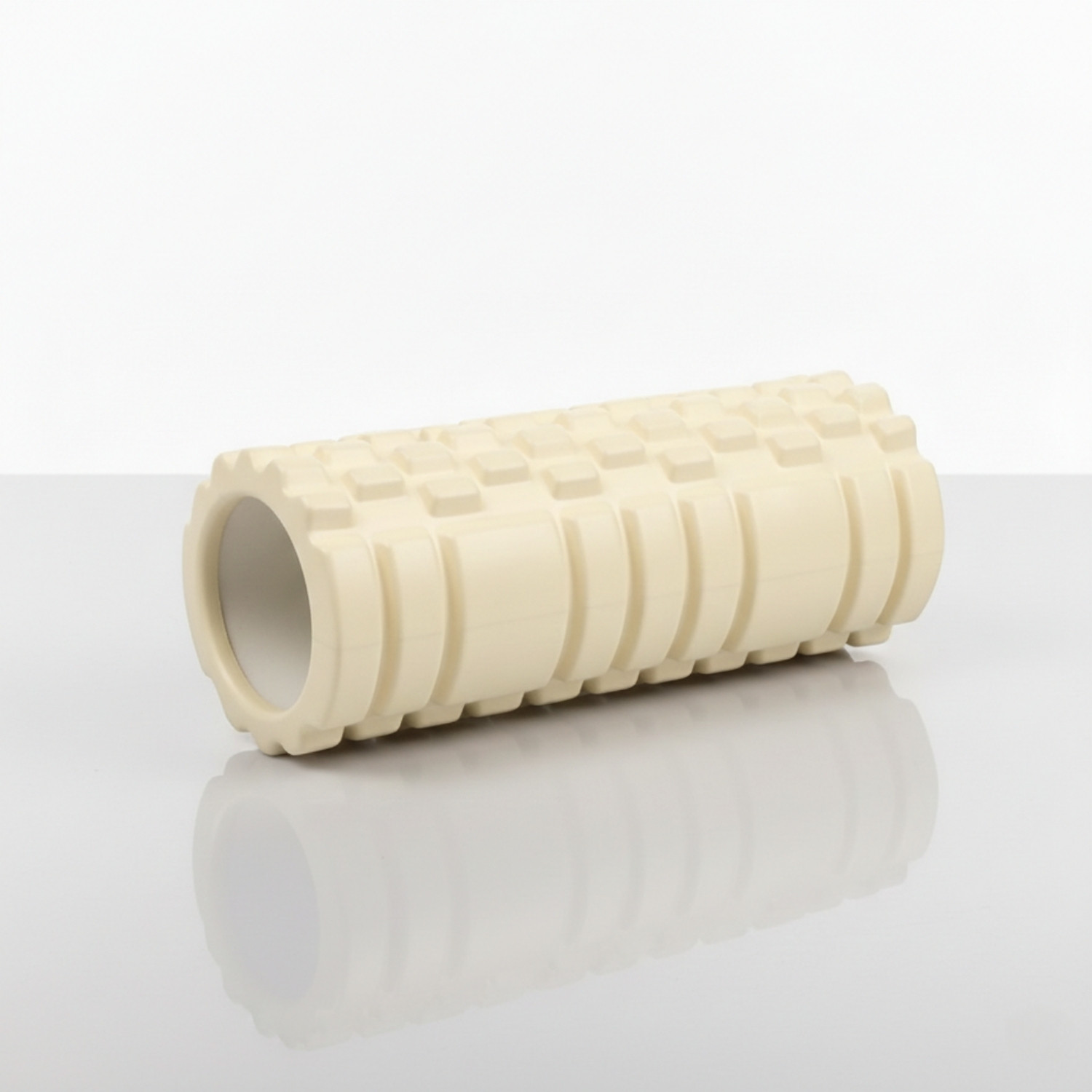RODILLO DE YOGA FOAM ROLLER DE ESPUMA 33 X 14CM CREMA - 1