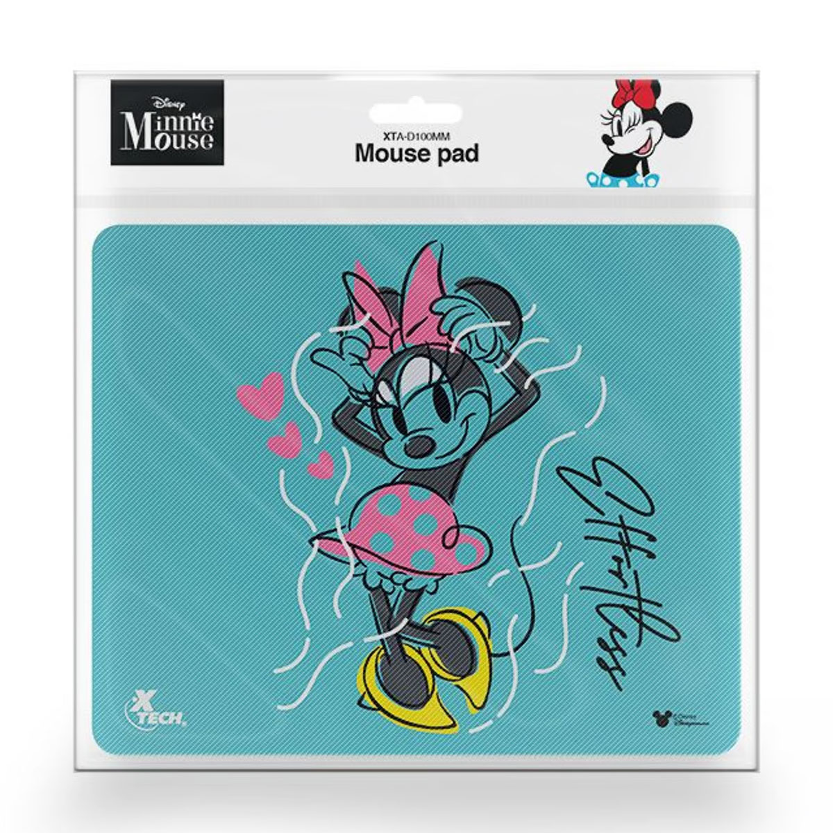 PAD MOUSE XTECH MINNIE 22X18CM BLUE (XTA-D100MM) - 2