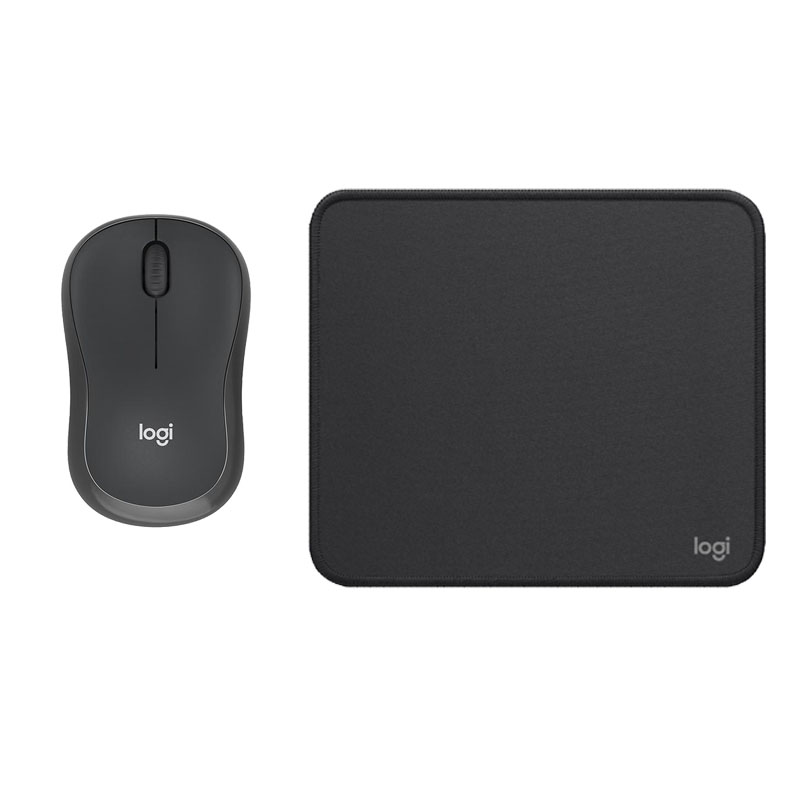 COMBO LOGITECH MOUSE M240 Y PAD MOUSE 200X230 NEGRO - 1