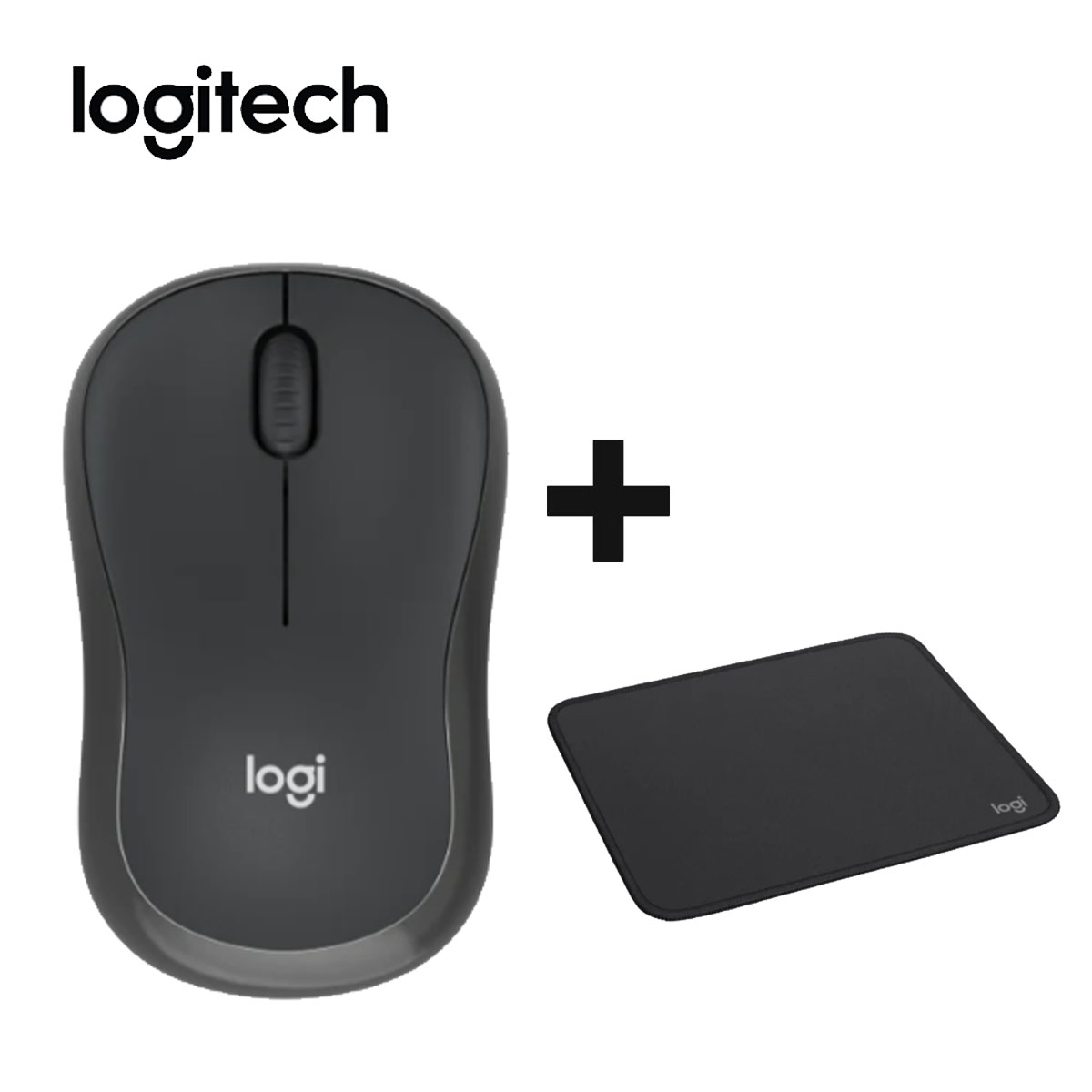 COMBO LOGITECH MOUSE M240 Y PAD MOUSE 200X230 NEGRO - 3