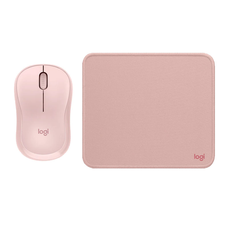 COMBO LOGITECH MOUSE M240 PAD MOUSE ROSADO - 1