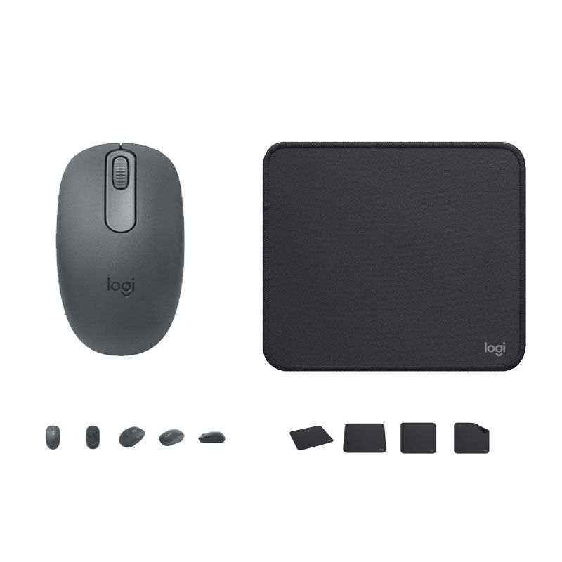 COMBO LOGITECH MOUSE M196 PAD MOUSE 200X230 NEGRO - 1