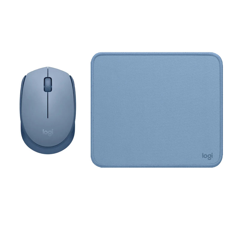 COMBO LOGITECH MOUSE M170 AZUL GRIS PAD MOUSE 200X230 AZUL - 1