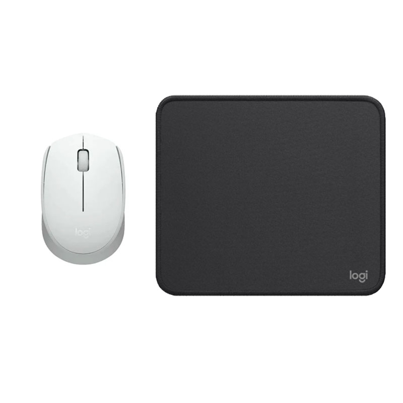 COMBO LOGITECH MOUSE M170 BLANCO PAD MOUSE 200X230 NEGRO - 1