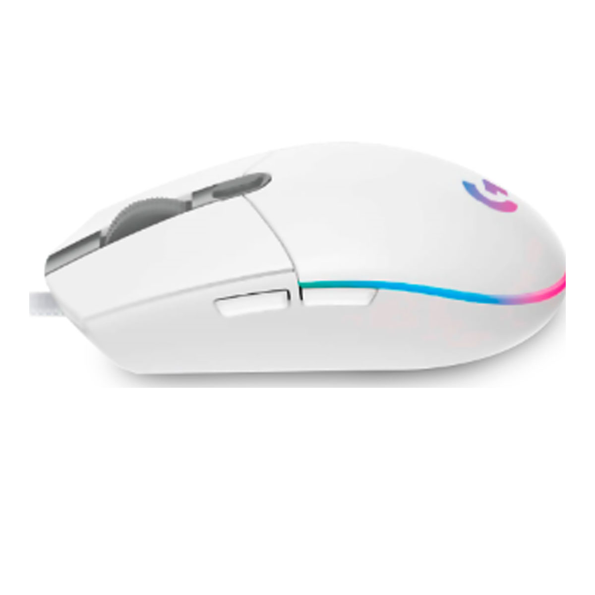 COMBO LOGITECH MOUSE G203 BLANCO Y PAD MOUSE 200X230 ROSADO - 2