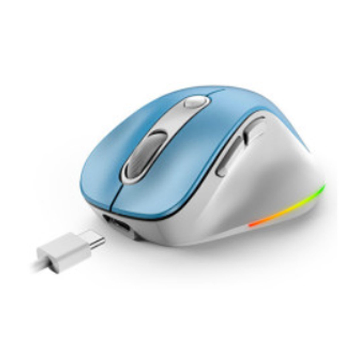 COMBO MOUSE 9000S AZUL Y PAD MOUSE GENIUS G-WMP 100 C/DESCANSADOR - 3