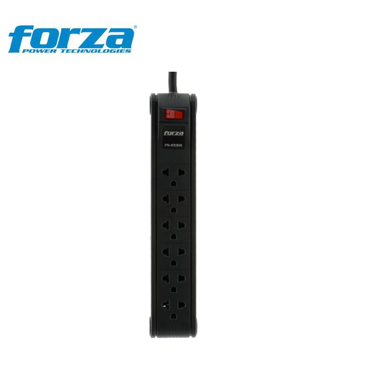 REGLETA DE 6 TOMAS FORZA PS-1006B  1680W-110V-220V - 1