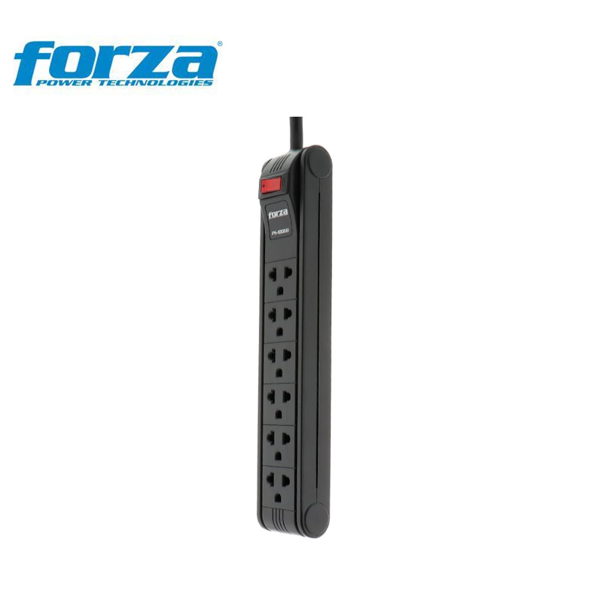 REGLETA DE 6 TOMAS FORZA PS-1006B  1680W-110V-220V - 2