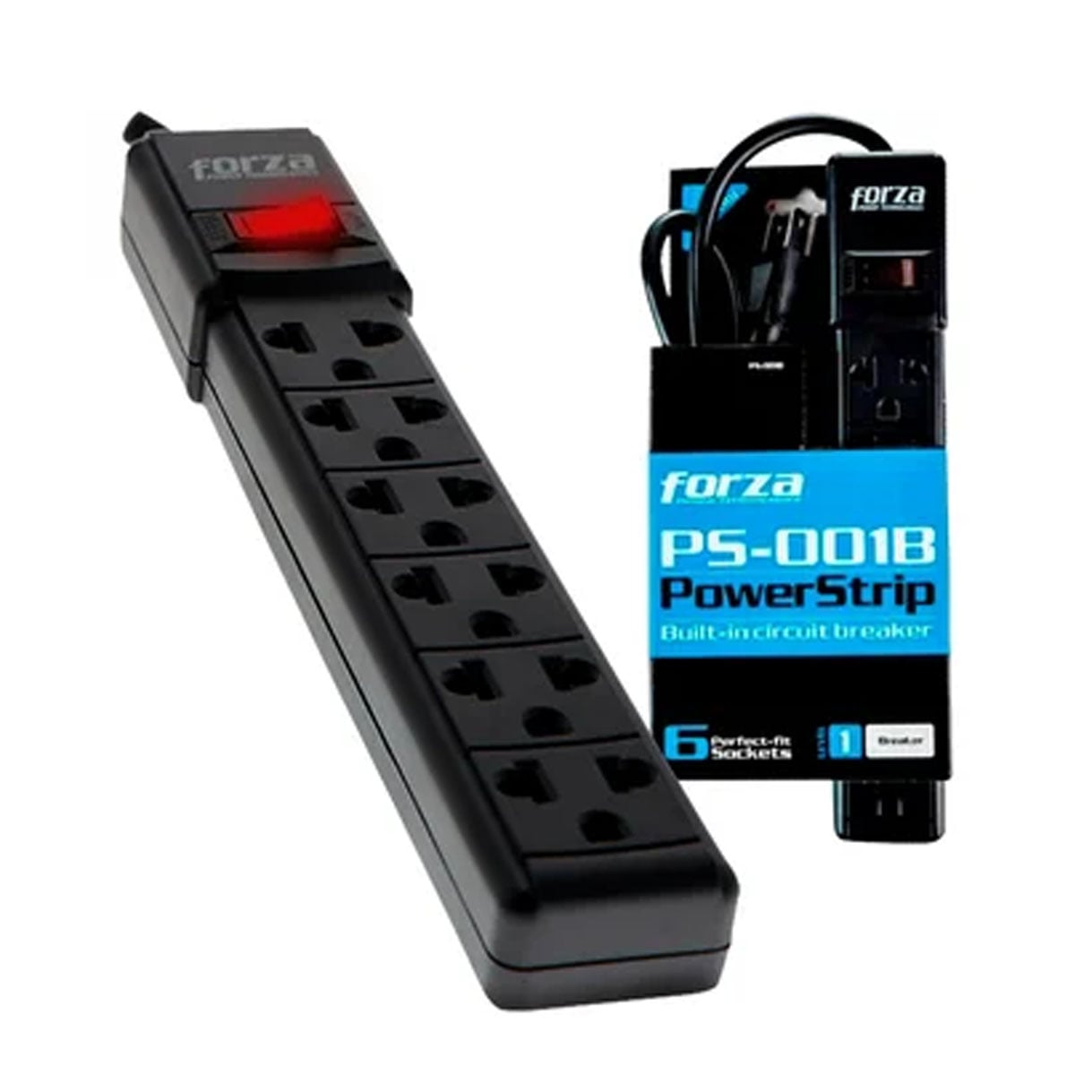 SUPRESOR DE PICO FORZA PS-001B 6 TOMAS - 1