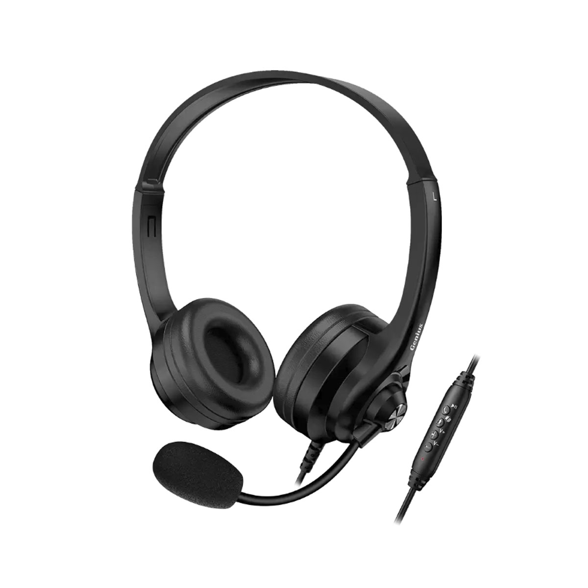 AUDIFONO C/MICROF. GENIUS HS-235U AI COPILOT 40MM USB-A BLACK - 1