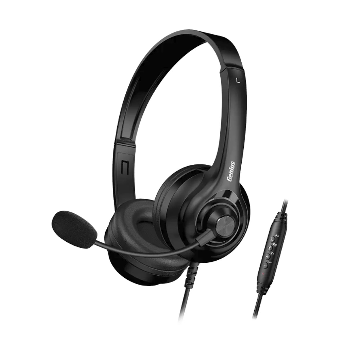 AUDIFONO C/MICROF. GENIUS HS-235U AI COPILOT 40MM USB-A BLACK - 2