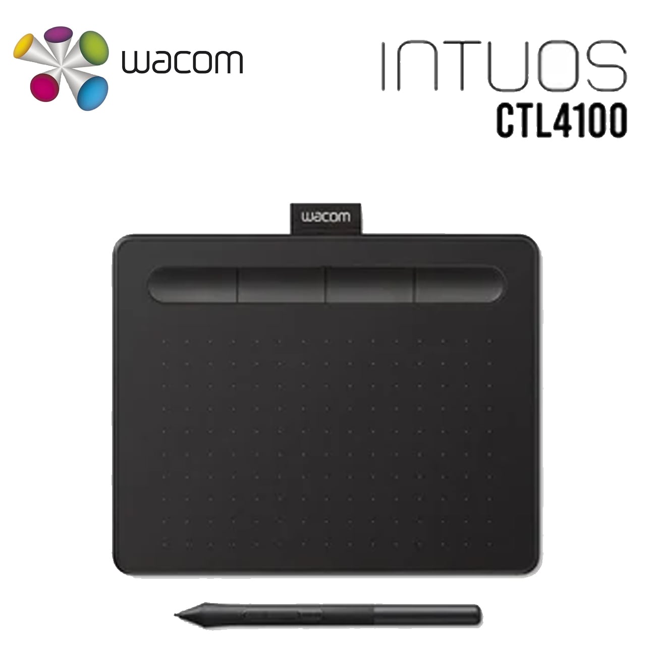TABLETA GRÁFICA WACOM INTUOS CTL4100 SMALL COLOR NEGRO - 2