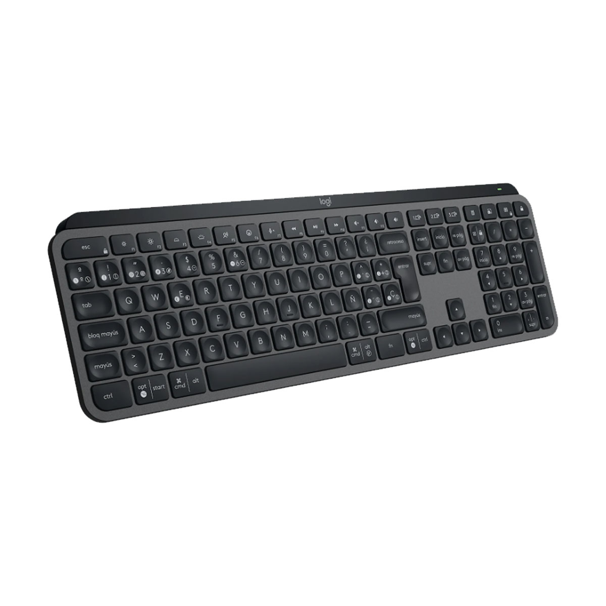 TECLADO LOGITECH MX KEYS S ILLUMINATED WIRELESS / BT BLACK SP - 2