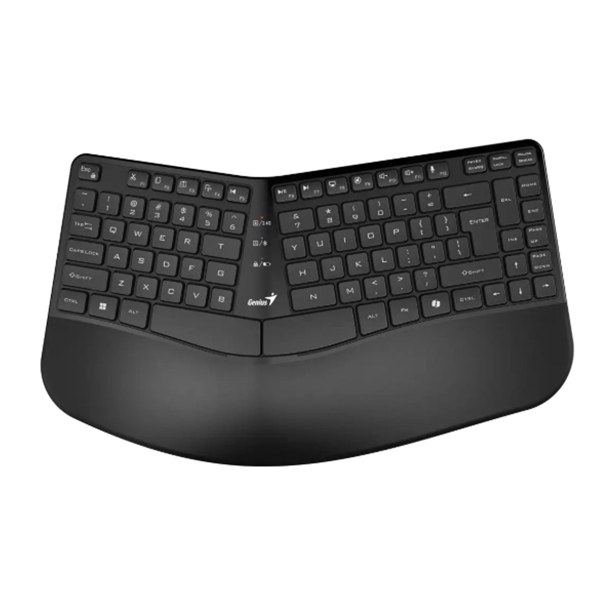 TECLADO GENIUS DUAL WIRELESS/BT ERGO KB-7000BT AI COPILOT WAVE KEYS SP BLACK - 1
