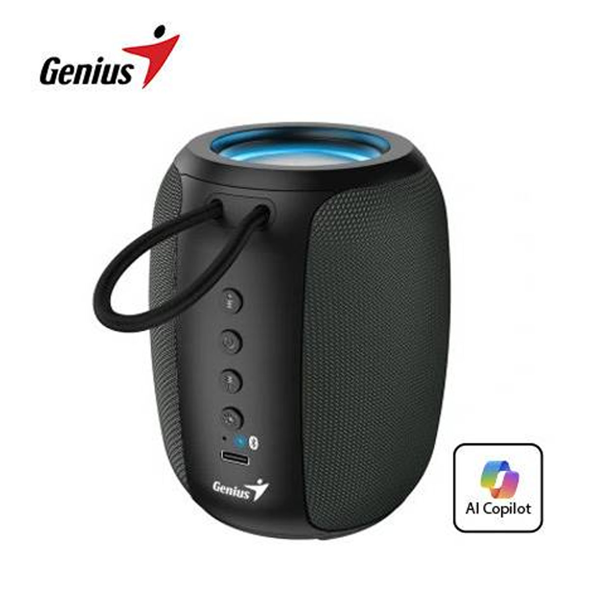 PARLANTE GENIUS SP-915BT BLUETOOTH 5W 6H MIC AI COPILOT RGB - 1
