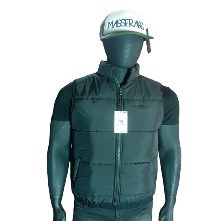 CHALECO HOMBRE MASSERANO NEGRO CHLCO 004 PUFFER IMPERMIABLE M - 1