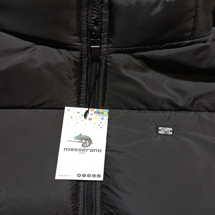 CHALECO HOMBRE MASSERANO NEGRO CHLCO 004 PUFFER IMPERMIABLE XL - 3