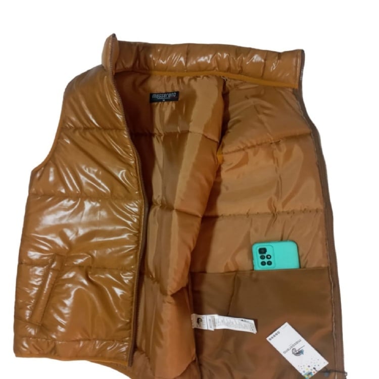 CHALECO HOMBRE MASSERANO MOSTAZA CHLCO 004 PUFFER IMPERMIABLE XXL - 4