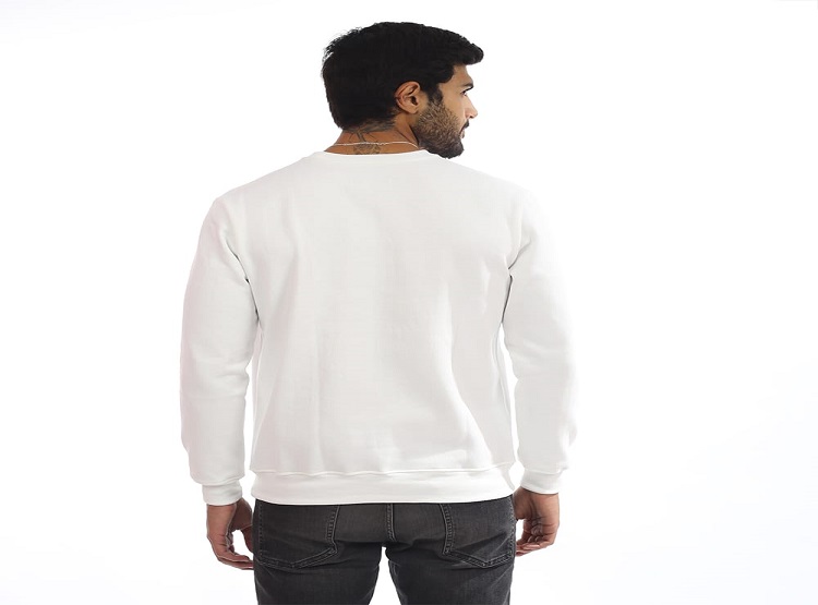 POLERA DE FRANELA REACTIVO COLOR PERLA PARA HOMBRE - 2