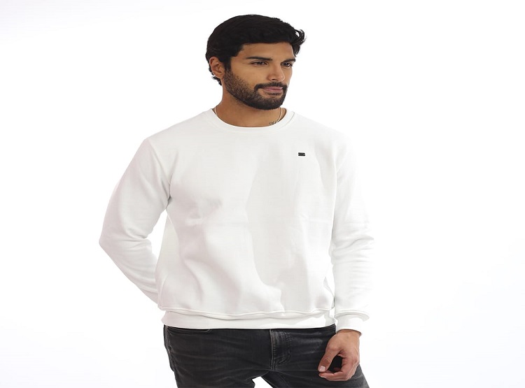 POLERA DE FRANELA REACTIVO COLOR PERLA PARA HOMBRE - 3
