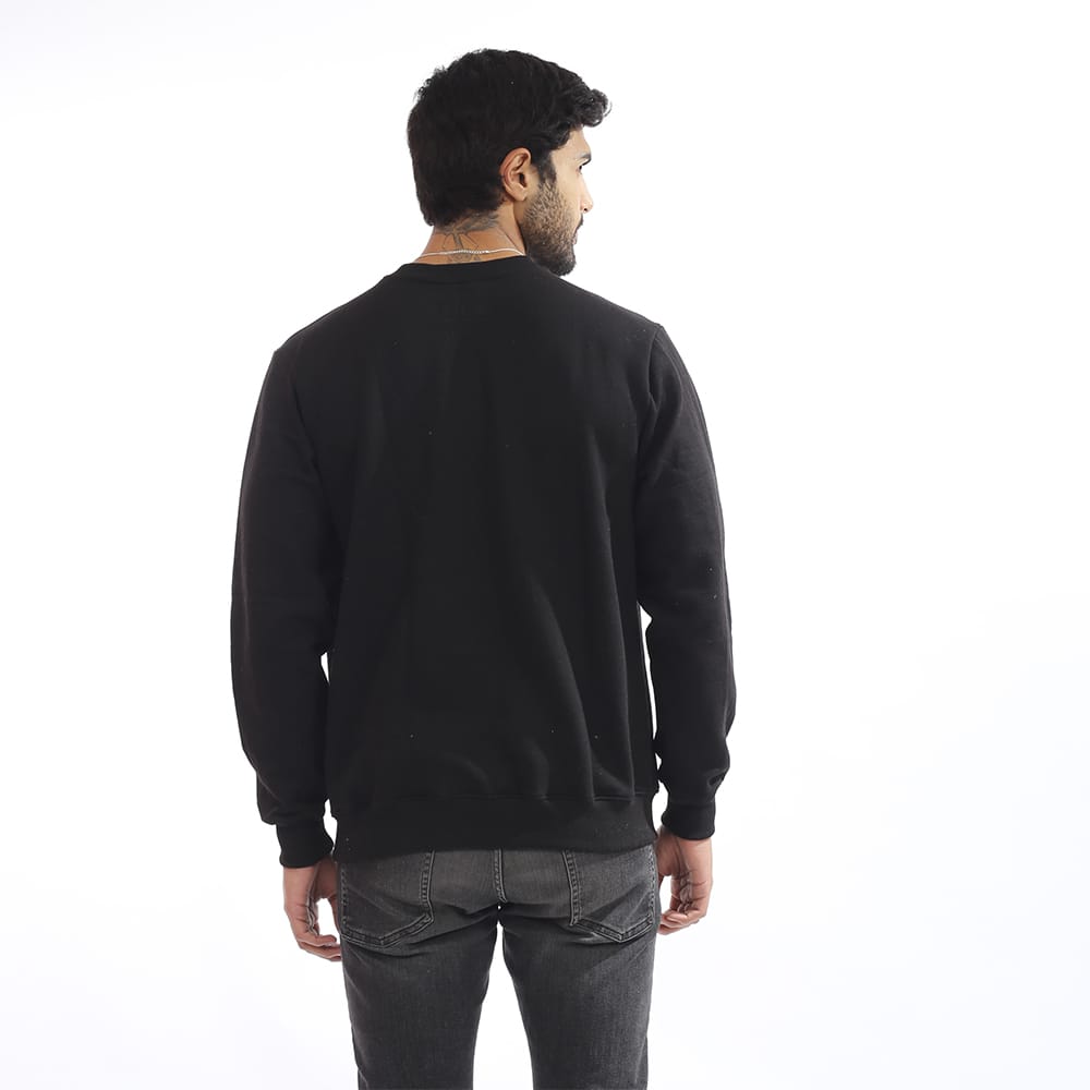 POLERA DE FRANELA REACTIVO COLOR NEGRO PARA HOMBRE - 2