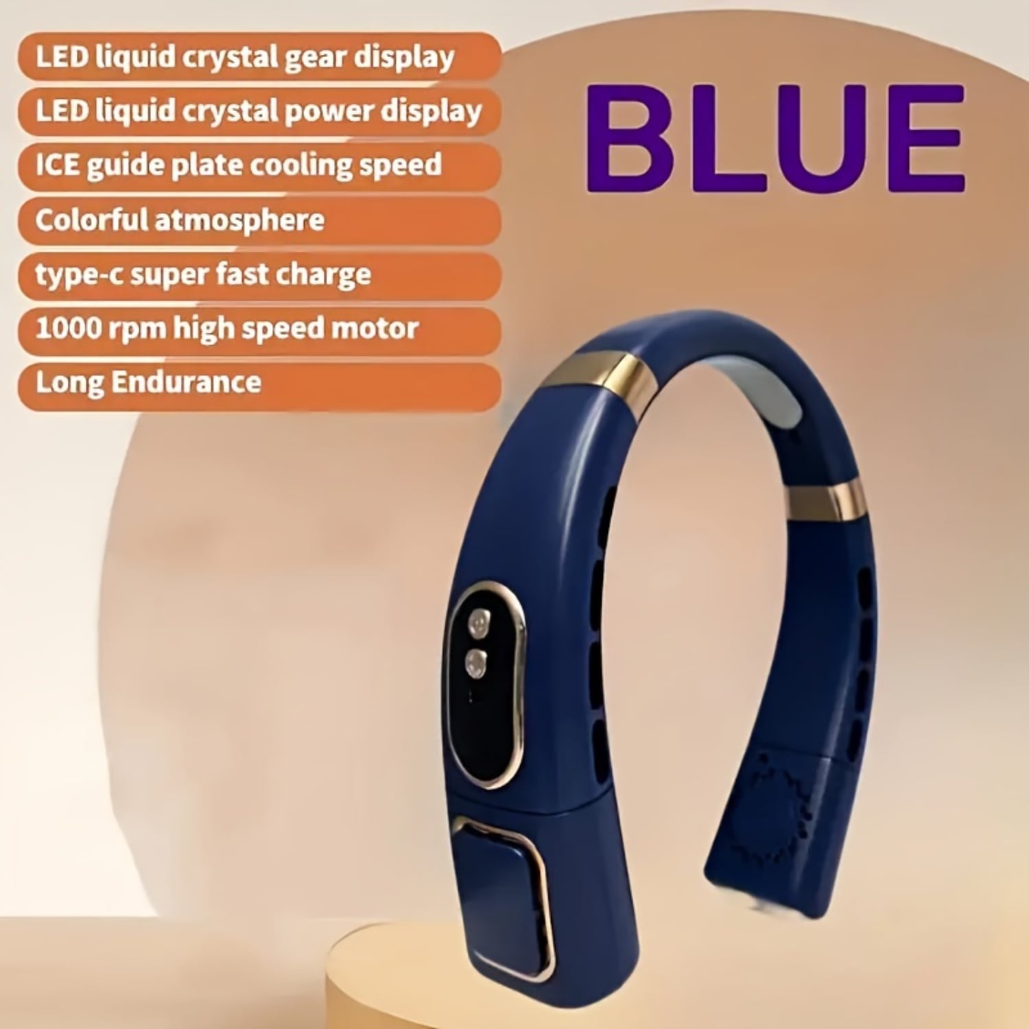 VENTILADOR DE CUELLO CON LUZ LED - 2
