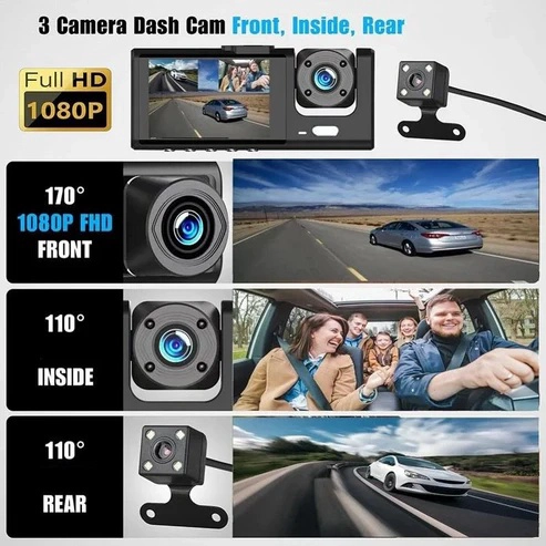 CAMARA MULTIFUNCIONAL 3 EN 1 PARA AUTO - 2