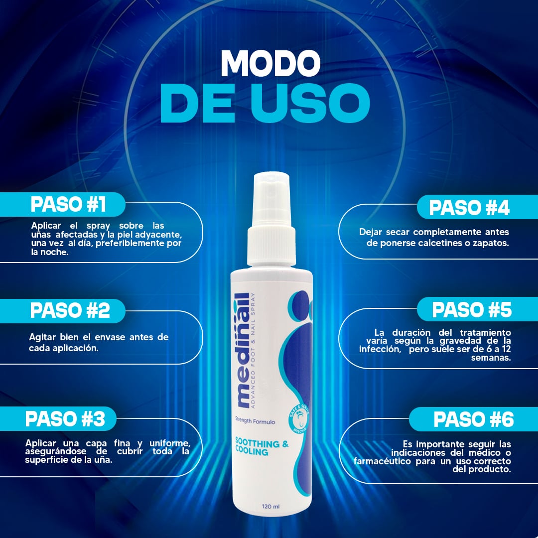 MEDINAIL SPRAY ANTIFÚNGICO PARA PIEL Y UÑAS - 5