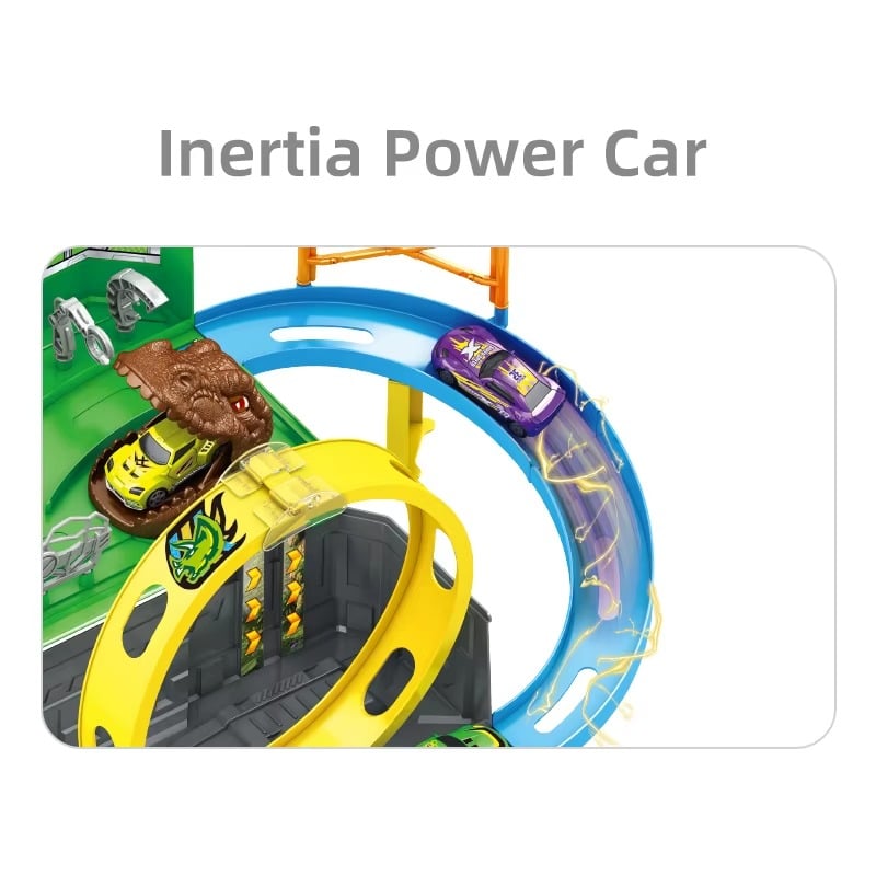 CIRCUITO DE AUTOS - DINO BOX (4 CARROS) - 4