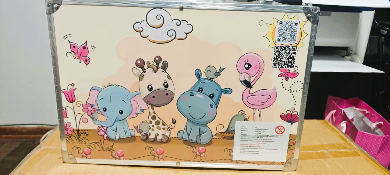 SET DE ARTE DE 145 PIEZAS MALETA ALUMINIO PARA NIÑOS NIÑAS - 5