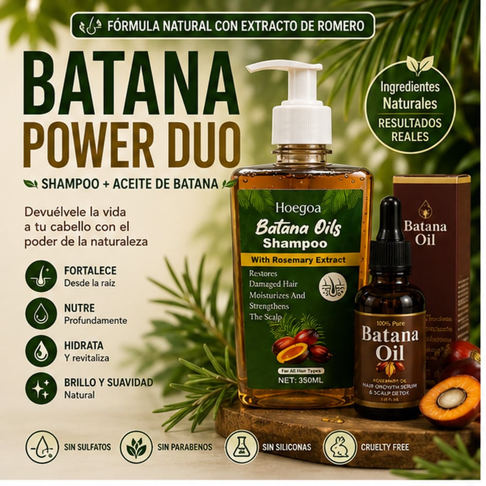 COMBO BATANA SHAMPOO Y BATANA OIL (EN CAJA) - 1