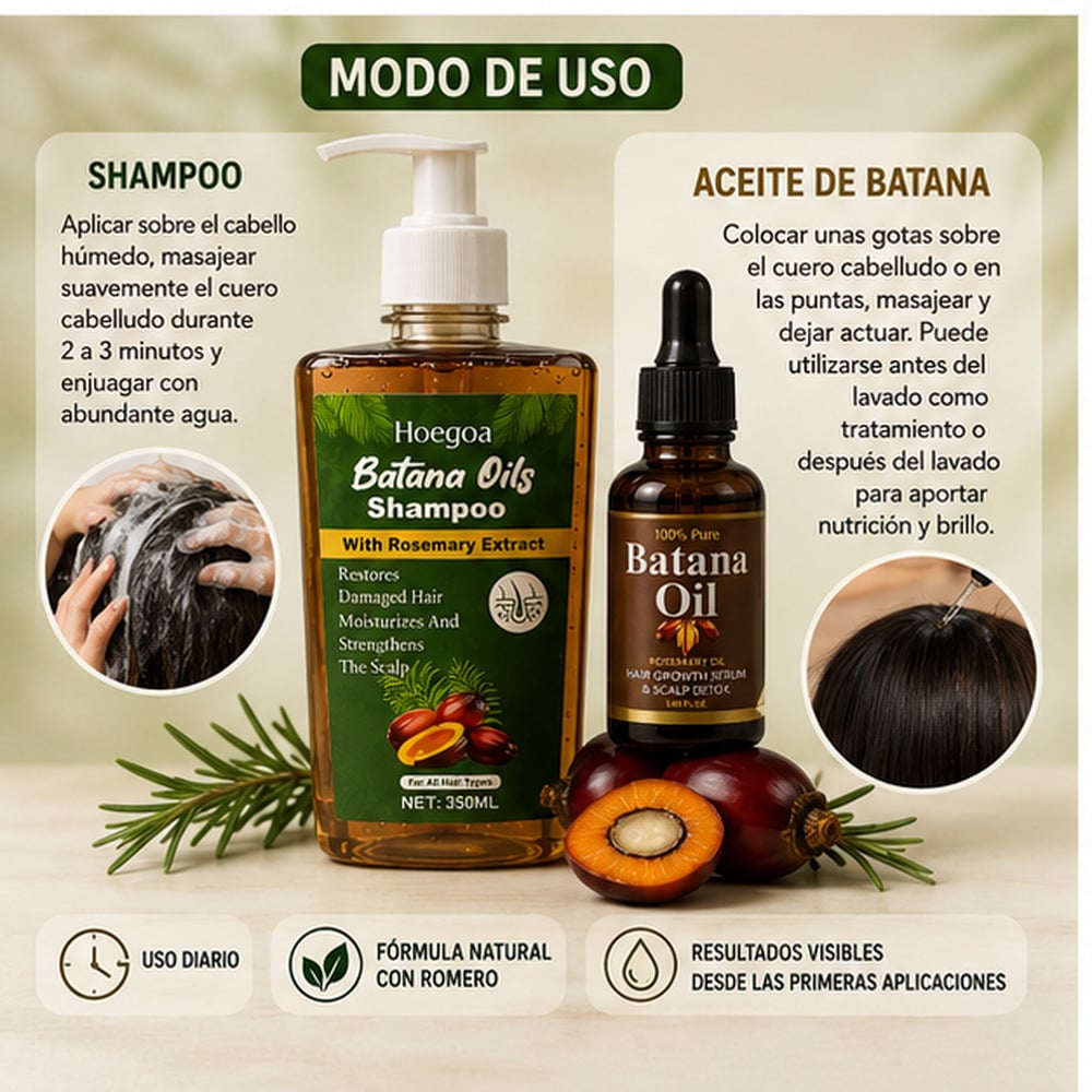 COMBO BATANA SHAMPOO Y BATANA OIL (EN CAJA) - 2
