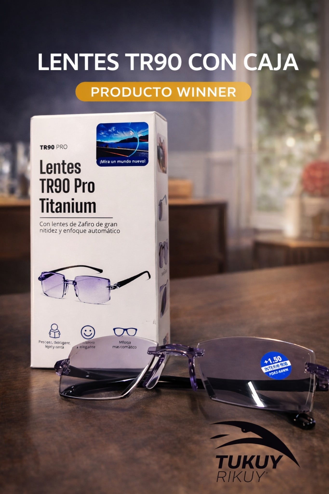LENTES TR90 + CAJA DE REGALO - 1