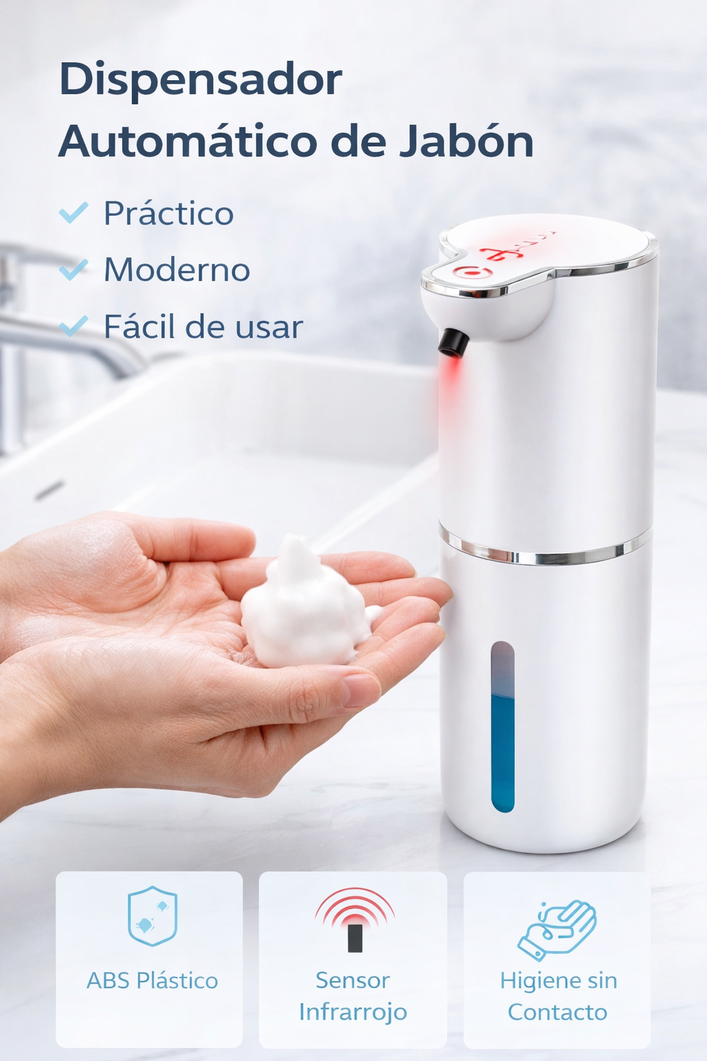 DISPENSADOR AUTOMATICO DE JABON - 1