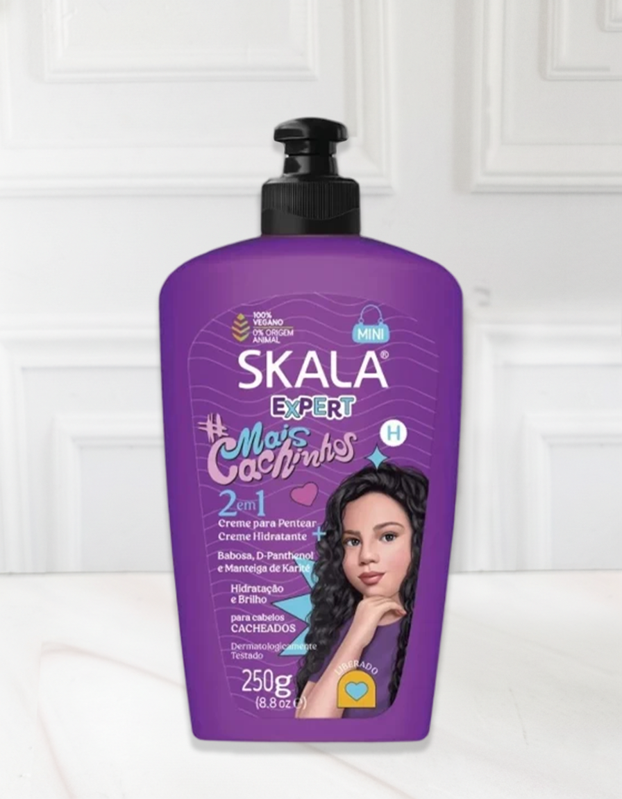 CREMA DE PEINAR MAIS CACHINHOS SKALA EXPERT 250G - 1