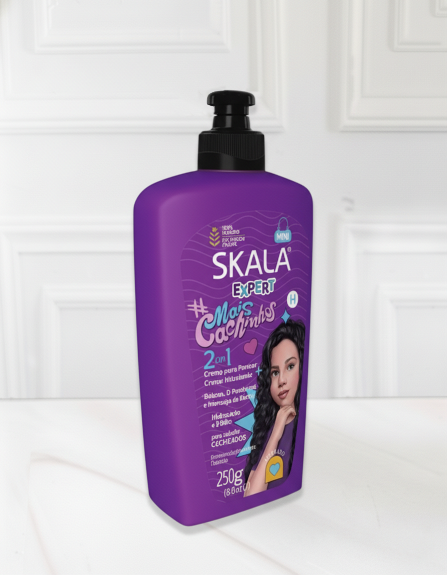 CREMA DE PEINAR MAIS CACHINHOS SKALA EXPERT 250G - 2