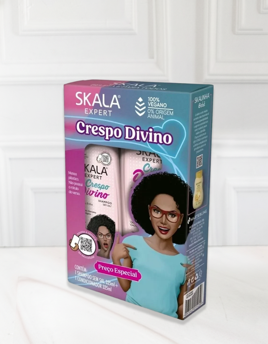 SHAMPOO ACONDICIONADOR CRESPO DIVINO SKALA EXPERT 325ML DUO PACK - 1