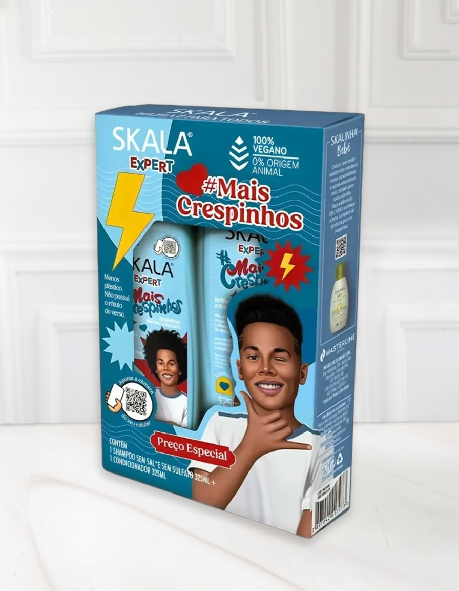 SHAMPOO ACONDICIONADOR MAIS CRESPINHOS SKALA EXPERT 325ML DUO PACK - 1